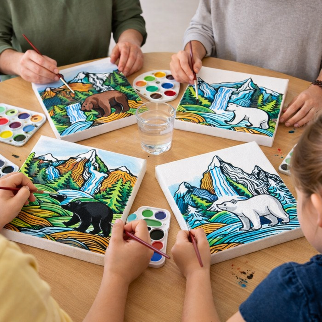 kids and adults paint party asheville nc